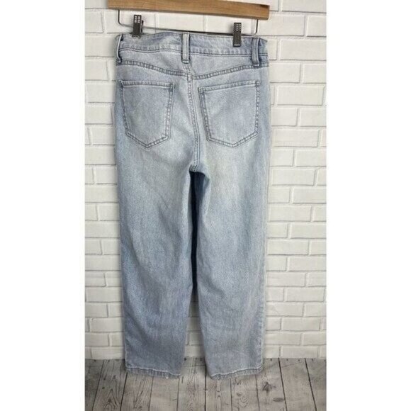 So High Rise Straight Distressed Blue Jeans Women's Juniors Size 9/29W - Picture 11 of 12